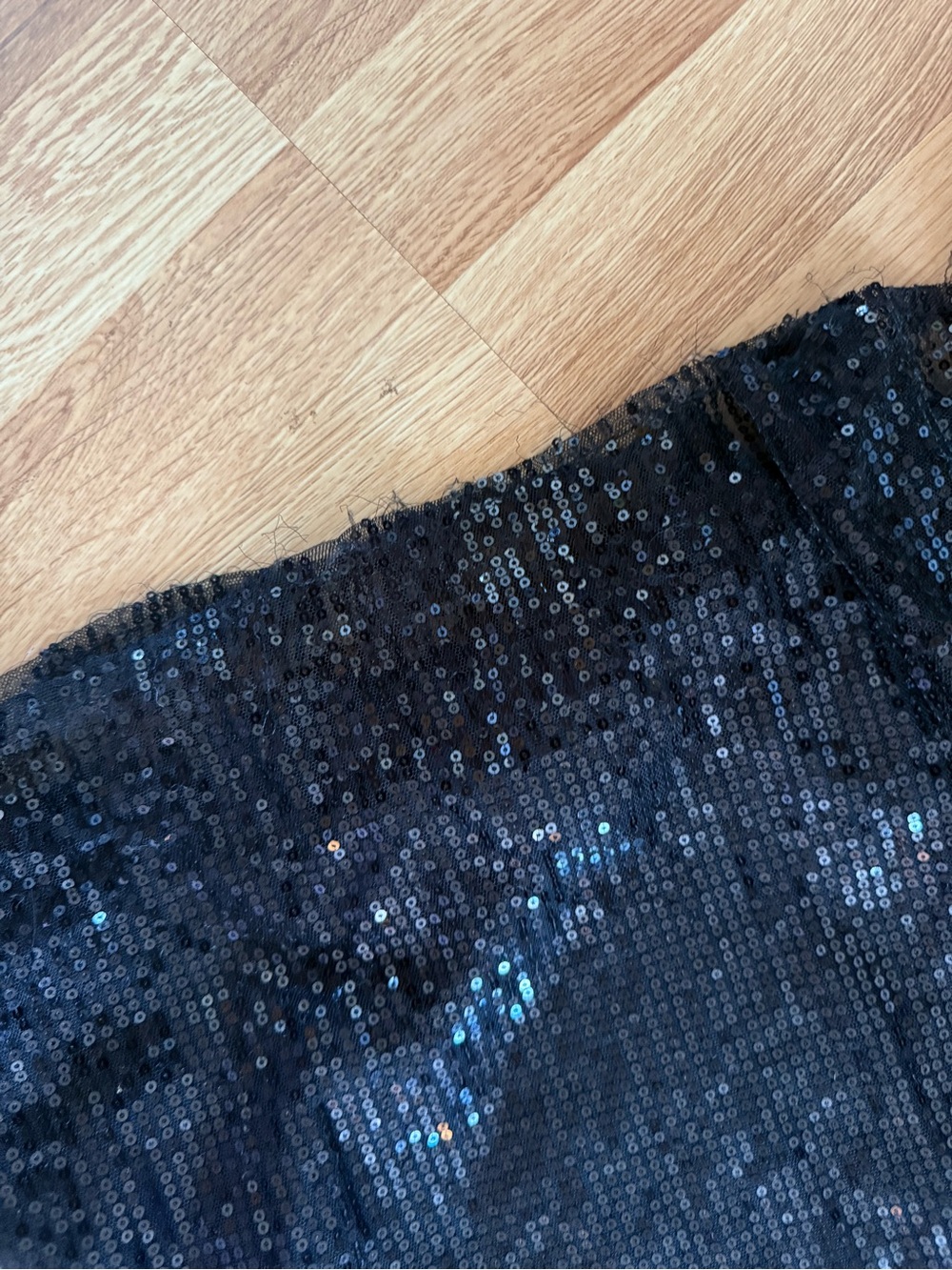 JJs House Navy Sequin Prom Gown with Front Slit - Picture 6 of 6